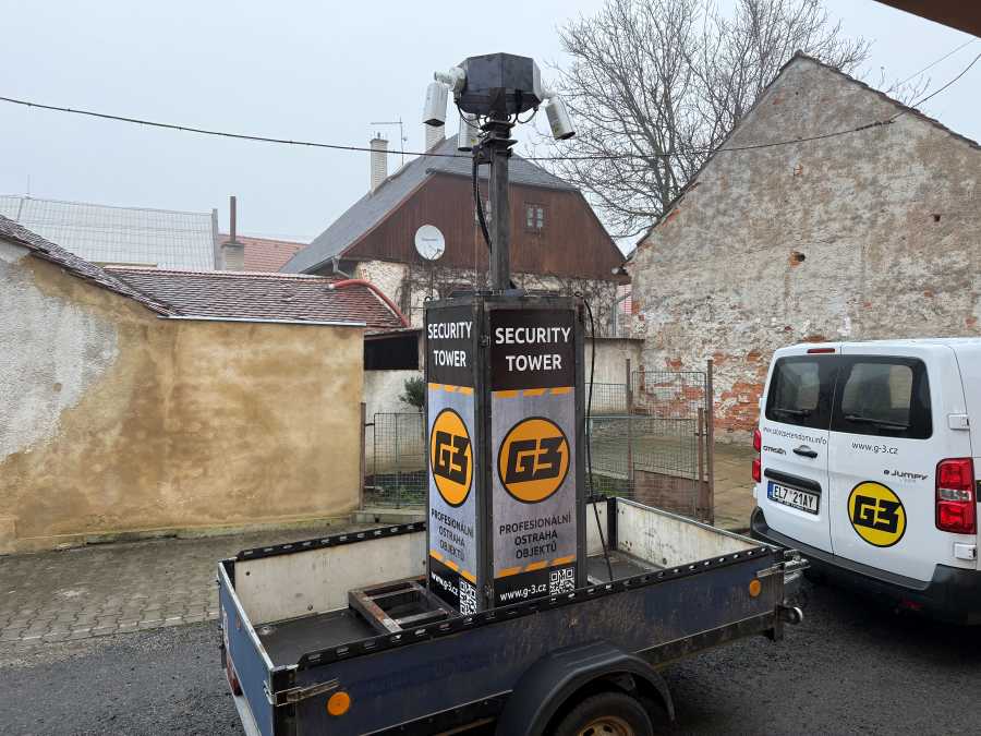 Security Tower &ndash; mobiln&iacute; dohledov&yacute; syst&eacute;m pro dočasn&eacute; zabezpečen&iacute;